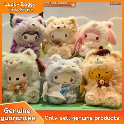 New Original Island Fox Plush Vinyl Series Blind Box Kuromi Trendy Play Pendant Girls Pendant Mystery Box Birthday Xmas Gift