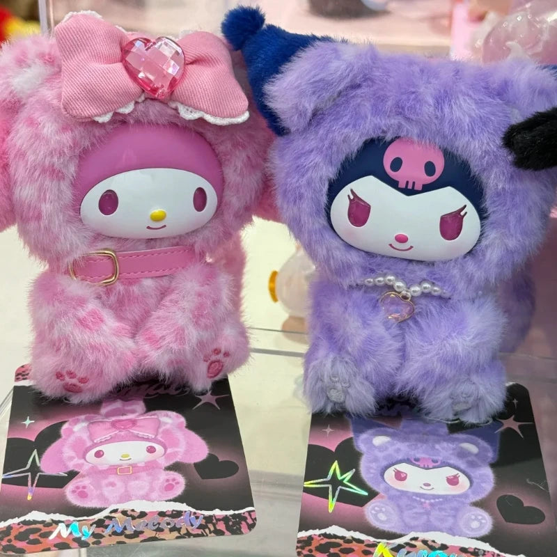 Genuine  Sanrio Forest Animals Series Blind Box Kuromi Melody Kitty Plush Mystery Box Toys Cute Surprise Bag Pendant Gifts