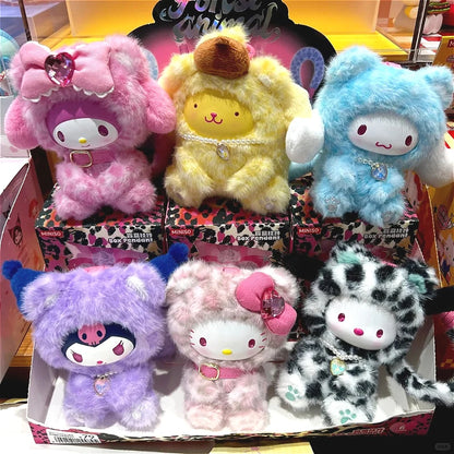 Genuine  Sanrio Forest Animals Series Blind Box Kuromi Melody Kitty Plush Mystery Box Toys Cute Surprise Bag Pendant Gifts