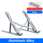 High-efficiency aluminum alloy laptop stand, adjustable, heat-dissipating, portable and foldable