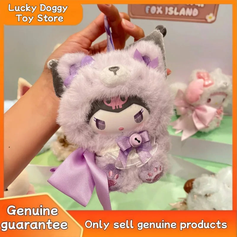 New Original Island Fox Plush Vinyl Series Blind Box Kuromi Trendy Play Pendant Girls Pendant Mystery Box Birthday Xmas Gift